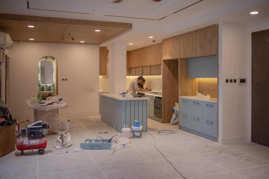 Kitchen remodeling construction process